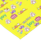 Vrolijk kerstfeest Happy Birthday Tafelkleed (Gekanteld)