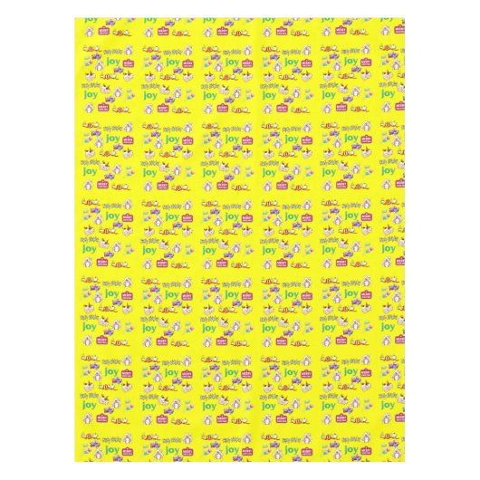 Vrolijk kerstfeest Happy Birthday Tafelkleed (Voorkant)