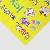 Vrolijk kerstfeest Happy Birthday Tissue Paper Tissuepapier (Detail)