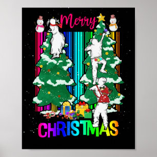 Vrolijk kerstfeest Happy Family Xmas - viering ker Poster