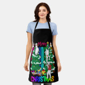 Vrolijk kerstfeest Happy Family Xmas - viering ker Schort (Gedragen)