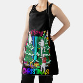 Vrolijk kerstfeest Happy Family Xmas - viering ker Schort (Insitu)