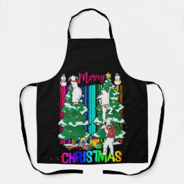 Vrolijk kerstfeest Happy Family Xmas - viering ker Schort