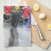 Vrolijk kerstfeest - Happy Friends - Fun Painting Theedoek (Quarter Fold)