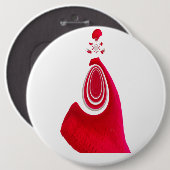 Vrolijk kerstfeest Happy Holiday Home voor Kerstmi Ronde Button 6,0 Cm (Voorkant /achterkant)