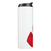 Vrolijk kerstfeest Happy Holiday Home voor Kerstmi Thermosbeker (Gedraaid links)