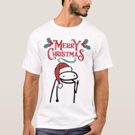 Vrolijk kerstfeest Happy Meme T-shirt