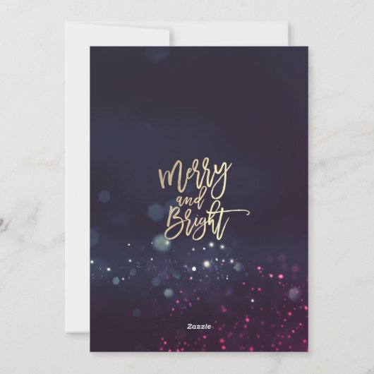 Vrolijk kerstfeest Happy Nieuwjaar feestdag - foto Feestdagenkaart (Achterkant)