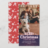 Vrolijk kerstfeest Happy Nieuwjaar feestdag - foto Feestdagenkaart (Voorkant / Achterkant)