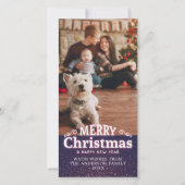 Vrolijk kerstfeest Happy Nieuwjaar feestdag - foto Feestdagenkaart (Voorkant)