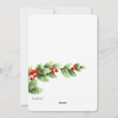 Vrolijk kerstfeest Happy Nieuwjaar Feestdagenkaart (Achterkant)