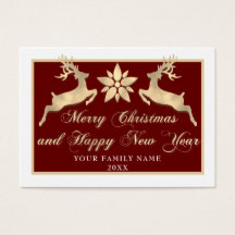 Vrolijk kerstfeest Happy Nieuwjaar Foto Gold