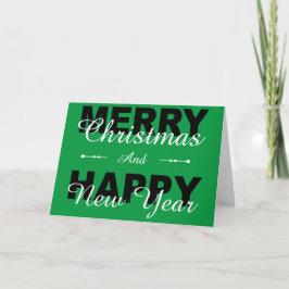 Vrolijk kerstfeest Happy Nieuwjaar Green Holiday K Feestdagen Kaart