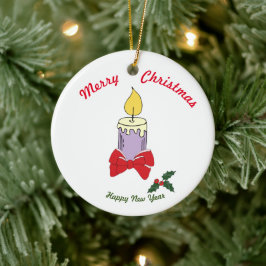 Vrolijk kerstfeest Happy Nieuwjaar keramisch Ornam Keramisch Ornament