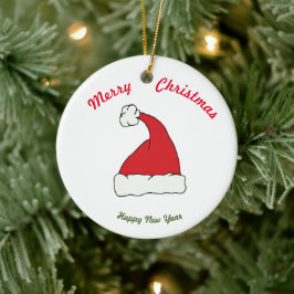 Vrolijk kerstfeest Happy Nieuwjaar keramisch Ornam Keramisch Ornament