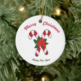 Vrolijk kerstfeest Happy Nieuwjaar keramisch Ornam Keramisch Ornament