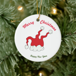 Vrolijk kerstfeest Happy Nieuwjaar keramisch Ornam Keramisch Ornament