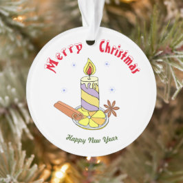 Vrolijk kerstfeest Happy Nieuwjaar Ornament