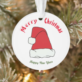 Vrolijk kerstfeest Happy Nieuwjaar Ornament