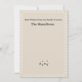 Vrolijk kerstfeest Happy Nieuwjaar Waterverf Slipp Kaart (Achterkant)