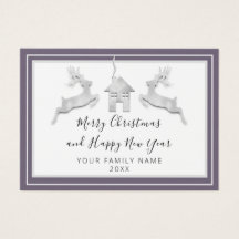 Vrolijk kerstfeest Happy Nieuwjaarnaam White Smoky