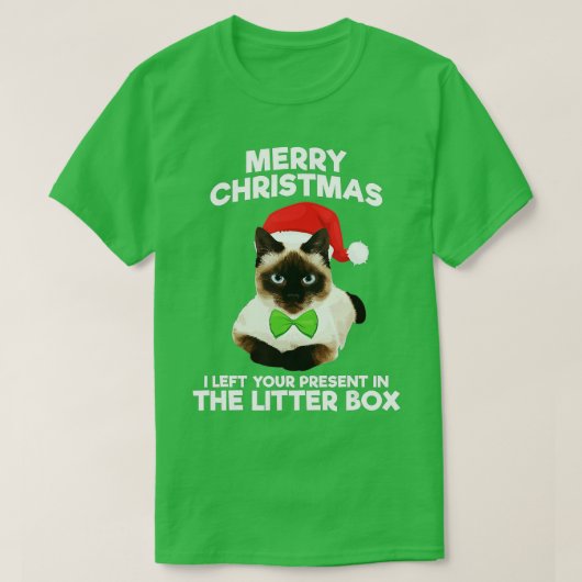 Vrolijk kerstfeest heb ik je Cadeau in de vuilnisb T-shirt (Design voorkant)