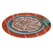 Vrolijk kerstfeest heet cacao Gezellige vakantie Snijplank (Hoek)