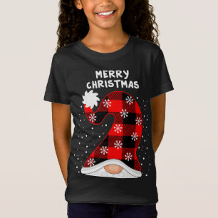 Vrolijk kerstfeest helemaal met Gnomes gesnoeid T-shirt