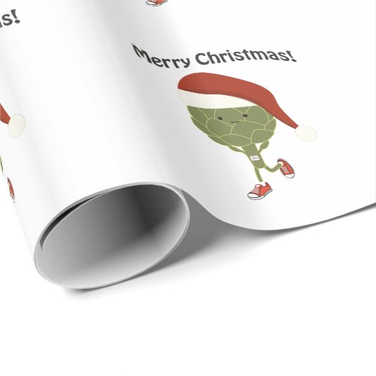 Vrolijk kerstfeest! Het runnen van Artichoke Cadeaupapier (Rol Hoek)