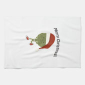 Vrolijk kerstfeest! Het runnen van Artichoke Theedoek (Horizontaal)