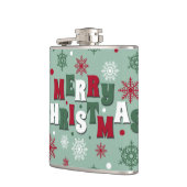 Vrolijk kerstfeest heupfles (Links)