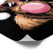 Vrolijk Kerstfeest Highland Koe Design Xmas Koe Lo Poster (Hoek)