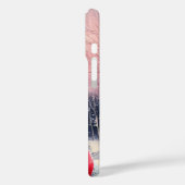 Vrolijk Kerstfeest Hippo Kerstmuts en sjaal Case-Mate iPhone Case (Achterkant / Links)