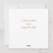 Vrolijk Kerstfeest Hippo Kerstmuts en sjaal Feestdagenkaart (Achterkant)