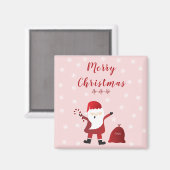 Vrolijk kerstfeest Ho Ho Santa Claus Magneet (Voorkant / Achterkant)
