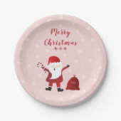 Vrolijk kerstfeest Ho Ho Santa Claus Papieren Bordje (Voorkant)