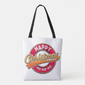 Vrolijk kerstfeest. Ho! Ho! Tote Bag (Achterkant)