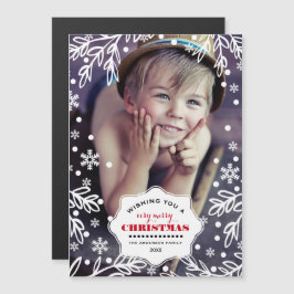 Vrolijk kerstfeest. Holiday Magnetic Photo Cards