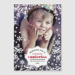 Vrolijk kerstfeest. Holiday Magnetic Photo Cards