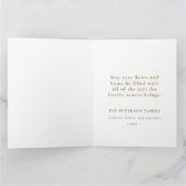 Vrolijk kerstfeest  Holly Berries met bericht Kaart (Binnen)