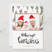 Vrolijk kerstfeest, Holly Berry Branches Foto (Voorkant)