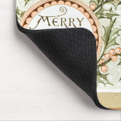 Vrolijk kerstfeest Holly Classic  Holiday Muismat (Hoek)