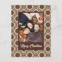 Vrolijk kerstfeest Holly | crème & bruin |