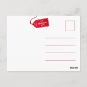 Vrolijk kerstfeest Holly Sprig - Aangepaste foto - Briefkaart (Achterkant)