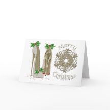 Vrolijk Kerstfeest Holly Stiletto Groet