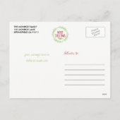 Vrolijk kerstfeest Holly Wreat Holiday Foto Briefk Feestdagenkaart (Achterkant)