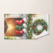 Vrolijk Kerstfeest Home Vakantie Kousen Bad Handdoek (Handdoek)
