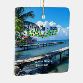 Vrolijk kerstfeest, Honduras Keramisch Ornament (Rechts)
