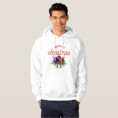 Vrolijk kerstfeest hoodie (Voorkant volledig)
