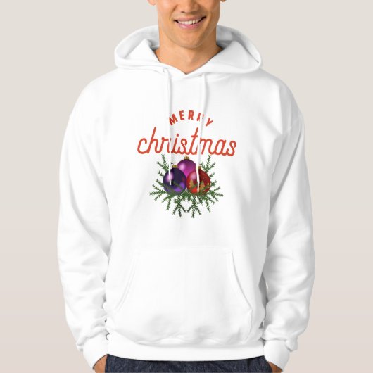 Vrolijk kerstfeest hoodie (Voorkant)